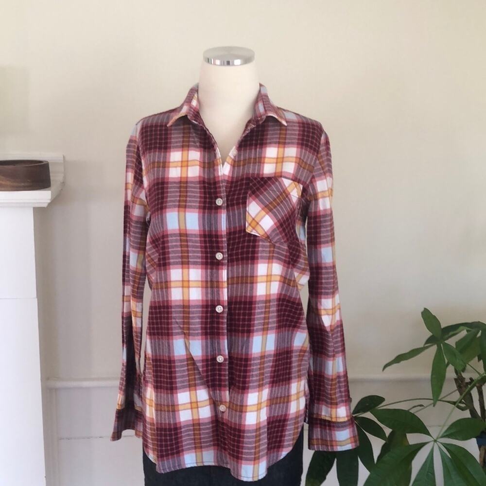 Old Navy Tunic Shirt Layering Top in Fall Colors Warm Tunic Overshirt XS